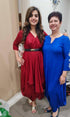 Maroon Butterfly Dress